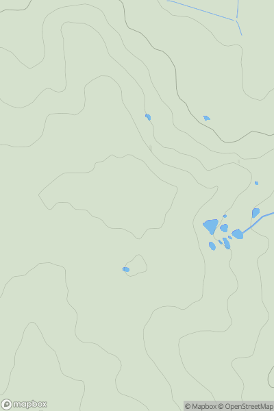 Thumbnail image for Flint Hill [The River Tees to The Wash] showing contour plot for surrounding peak